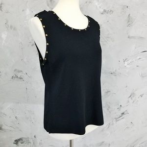 GRACE DANE LEWIS Black Rayon Stretch Camisole